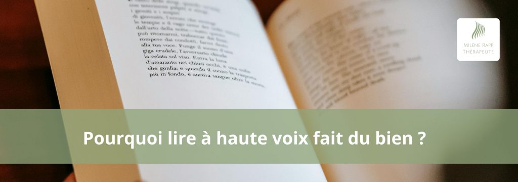 Pourquoi lire à haute voix fait du bien ?